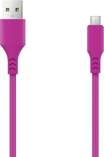Setty USB–microUSB kabel 1 m, 2 A, vijoličen