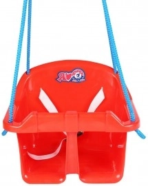 Otroško gugalnico Baby plast – Rdeča