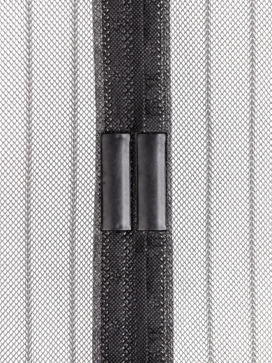 Magnetna protiinsektna mreža za vrata 100 × 210 cm, črna
