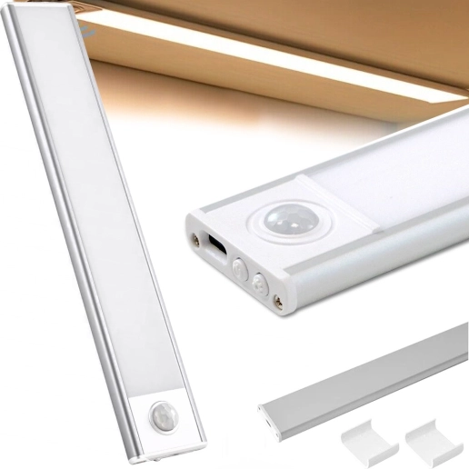 LED luč pod omarico 30 cm z USB polnjenjem in senzorjem gibanja