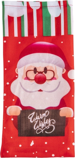 Božični ovoj za steklenico Santa Claus 30 × 14 cm