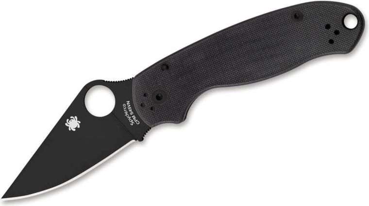 Spyderco Para 3 Black G10 žepni nož 7,5 cm – povsem črn