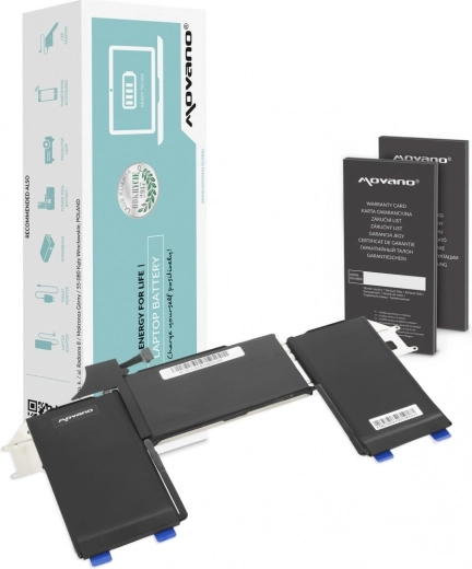 Baterija Movano A1965 za Apple MacBook Air 13 (A1932, A2179) 4379 mAh