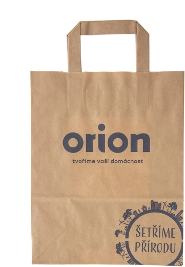 Papirnata reklamna vrečka RM z motivom »Varčujemo naravo« 22 × 28 cm