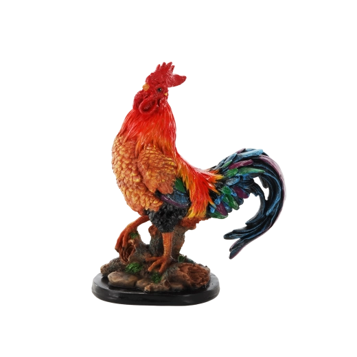 Detailed rooster motif