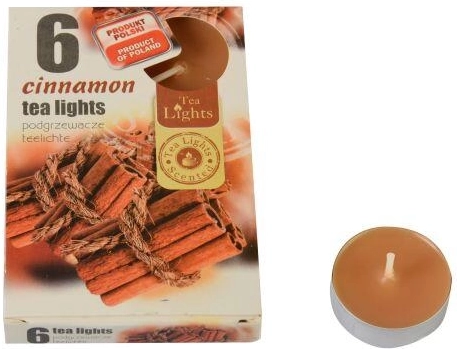 Dišeče čajne svečke cimet, 6 kos