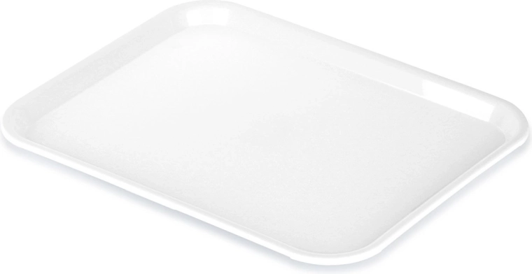 Plastični servirni pladenj bel 45,5 × 35,5 cm