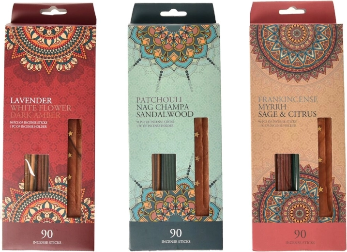 Koopman Incense Sticks with Holder, 90 pcs