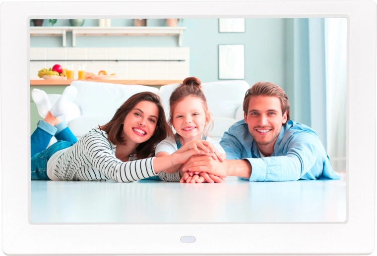 Digitalni fotookvir 10,1" bel z IPS zaslonom