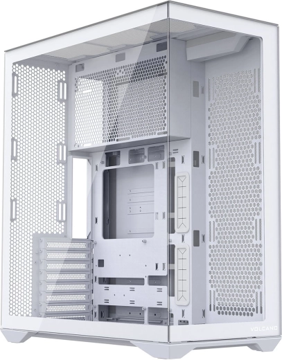 Modecom Volcano Space XL bela full tower računalniška ohišja s kaljenim steklom