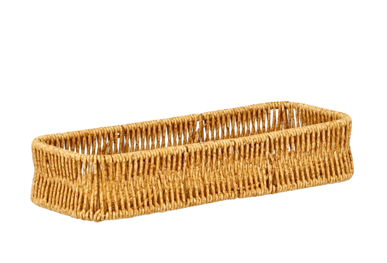 Pravokotni rustikalni koš za kruh 28,5 × 11 × 5,5 cm