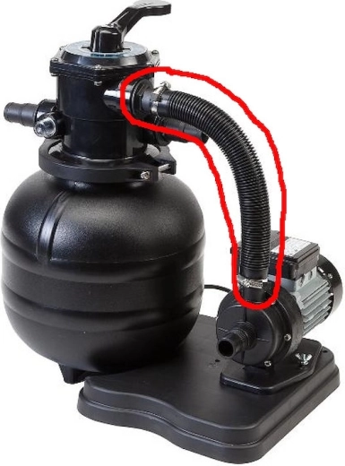 Povezovalna cev za filtracije BlackStar in ProfiStar 38 cm