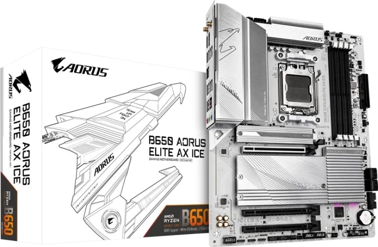 Matična plošča Gigabyte B650 AORUS ELITE AX ICE (AM5, ATX)