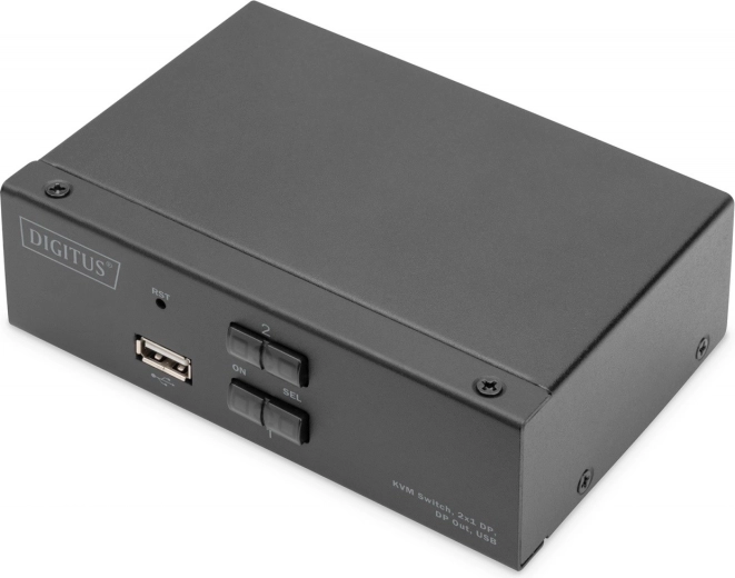 2-portno KVM stikalo DisplayPort 4K 60 Hz z USB in zvokom
