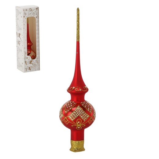 Red Christmas Tree Topper