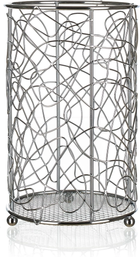 Stojalo za pribor VANITY, krom, premer 11 cm, višina 18 cm