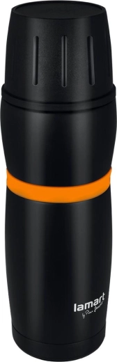 Nerjaveča termo steklenica Lamart Cup 480 ml – Črna/oranžna