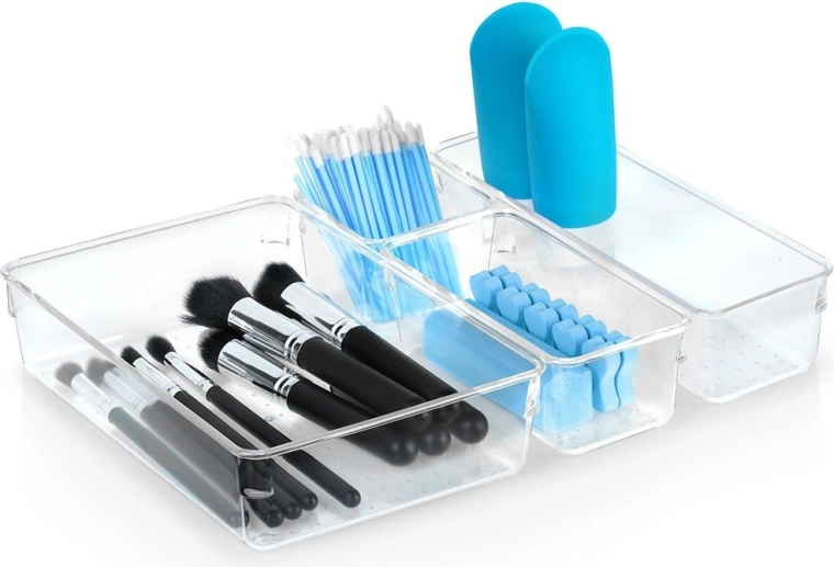 Akrilni organizator za kozmetiko, 4-delni set Vilde