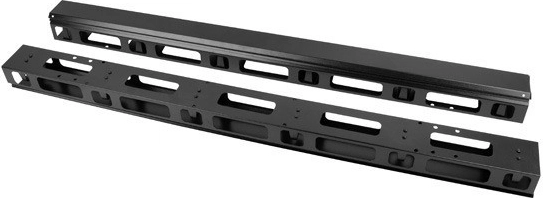 Komplet vertikalnih organizatorjev kablov 22U za stojna ohišja, črna, 2 kosa