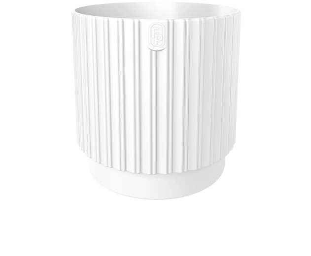 Lonec za rože MIKA Cyli Petit ECO Recycled 18 cm bel