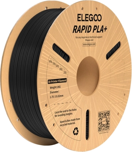 Filament ELEGOO Rapid PLA+ črn 1,75 mm 1 kg