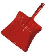 Lopatica za smeti z rdečim lakom