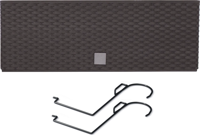 Viseča ratanasta korita z vložkom 58 cm antracit