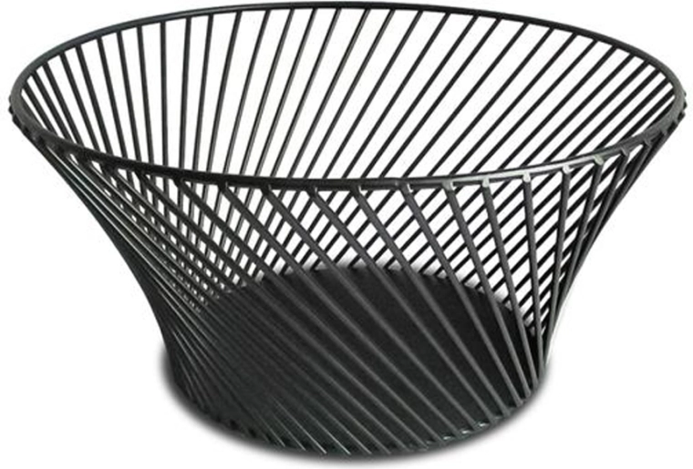 Žičena skleda za sadje Kitchisimo črna 25,5 cm
