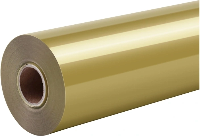 Termotransferna folija HTVRONT Pure zlata 30,5 cm × 1,8 m