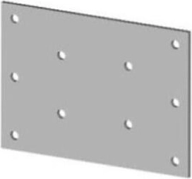 Connector plate 70 × 70 mm galvanized steel