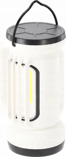 Akumulatorska LED kamp svetilka s stransko svetlobo in gladkim zatemnjevanjem