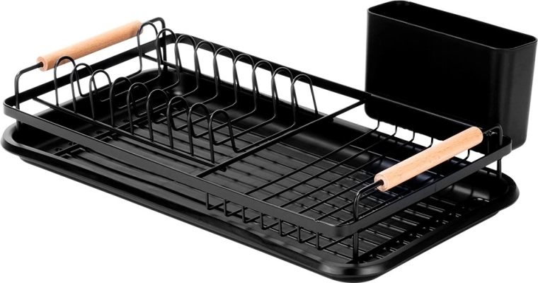 Trdna kovinska konstrukcija in lesena ročaja