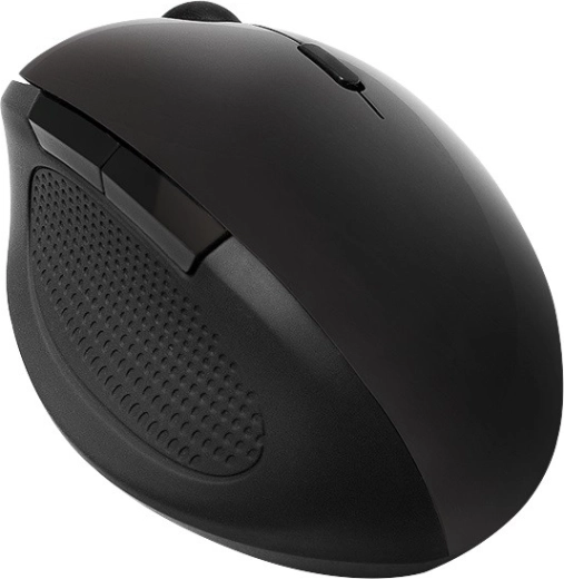 Ergonomska brezžična optična miška 2,4 GHz 1600 dpi črna