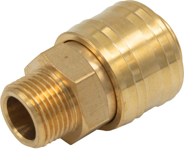 Hitrospojka z zunanjim navojem 3/8" iz medenine