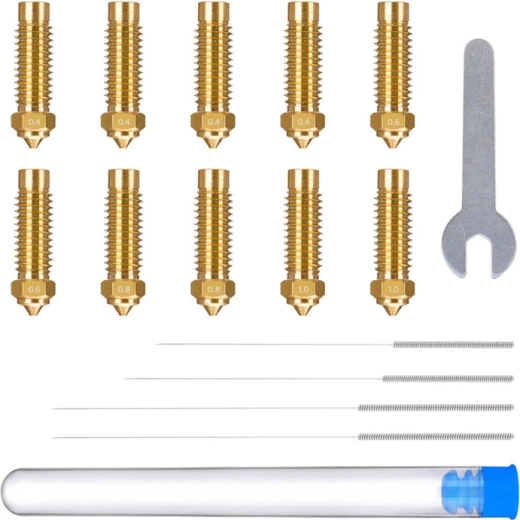 ELEGOO komplet medeninastih šob za Neptune 4 Plus / 4 Max (0,4–1,0 mm)