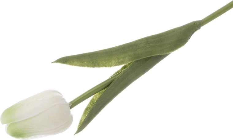 Tulipan iz plastike (UH) bel/rumen 33 cm