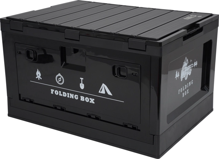 Zložljiv shranjevalni boks s pokrovom in funkcijo mize 50 l NILS CAMP