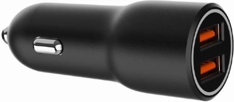 dvojni USB-A avtopolnilec QC3.0 36W črna