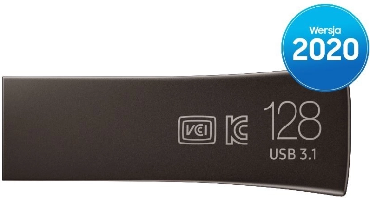 USB-ključ BAR Plus 128 GB, USB 3.1, titansko siva
