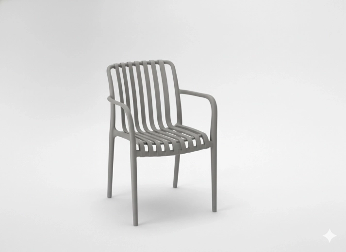 Vrtni stol sivi z UV filtrom