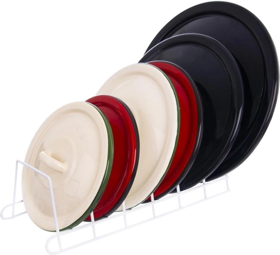 Vzdržljiva kovinska konstrukcija v beli barvi