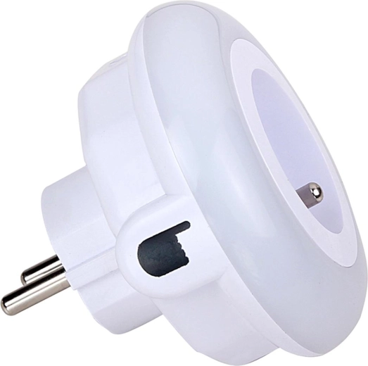 RETLUX LED night light with pass-through socket