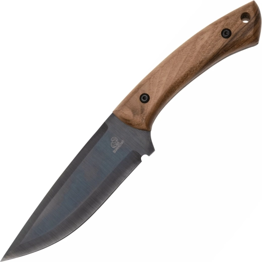 Beavercraft HGK1 Hunting Knife with Blued Blade and Leather Sheath