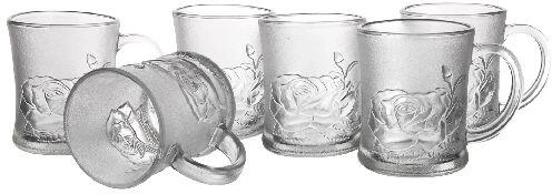 Steklene skodelice Rosalia 250 ml – komplet 6 kosov