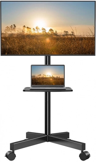 Univerzalno stojalo za TV s kolesi Perlesmith za diagonale 23–60 palcev