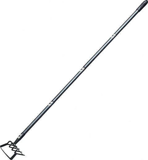 Vrtna motika in grablje s kovinskim ročajem 160 cm, 4-delne s kremplji