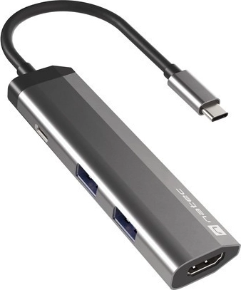 ultratanka usb-c večvratna enota NATEC Fowler Slim s hdmi 4k in pd