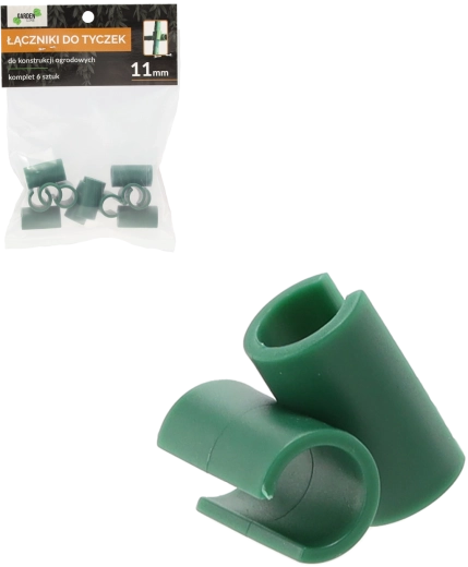 Komplet 6 T-spojk za vrtne palice 11 mm