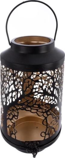 Elegant black-and-gold finish