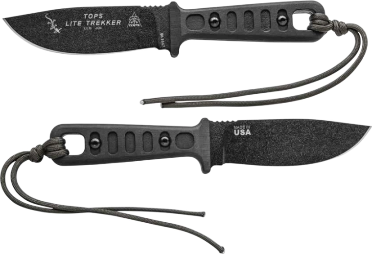 TOPS Knives Lite Trekker Standard Black fixed-blade knife